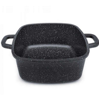 Комплект тенджери – Cheffinger от 3 части с мраморно покритие и капаци + подарък 2 ръкавици