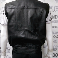 мъжки елек от естествена кожа