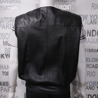 мъжки елек от естествена кожа