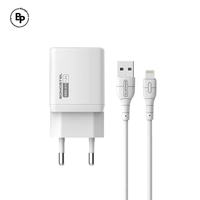 Зарядно Somostel SMS-A11, USB - Lightning, (1.2A) (6W) White