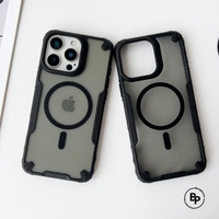 Силиконов кейс Shockproof Carbon Magsafe iPhone 16 Pro
