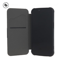 Кожен Калъф Smart Carbon iPhone 16 Black