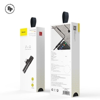 (Baseus) Адаптер L41 USB-C to USB-C - jack 3,5mm Black