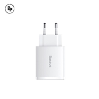 (Baseus) Адаптер PD, 2X Usb,Type-C Гнездa (30W) White