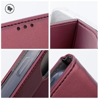 Кожен Калъф Magnetic Book Realme C55 Burgundy