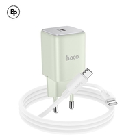 Зарядно HOCO N43 GaN Type-C (30W) Green