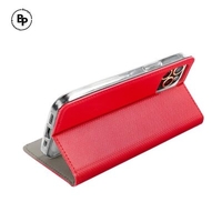 Кожен Калъф Smart Book Motorola E14 Red