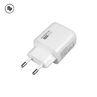 Зарядно Somostel SMS-Q01, Двойно гнездо - QC.3, USB - Lightning (20W) White