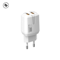 Зарядно Somostel A139, Двойни USB Гнезда, USB - Lightning (12W) (2.4A) White