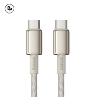 (Baseus) Кабел Tungsten Type-C - Type-C (2.00m),QC 100W Gold