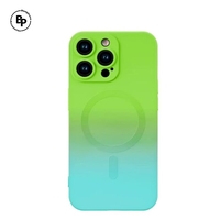 Силиконов Кейс Gradient MagSafe iPhone 15 Plus Lime