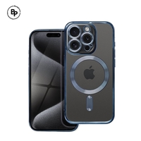 Силиконов Кейс Electro Magsafe iPhone 15 Pro Max Titanium Blue