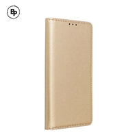 Кожен Калъф Smart Book Motorola E14 Gold
