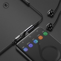 (Baseus) Адаптер L41 USB-C to USB-C - jack 3,5mm Black
