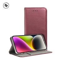 Кожен Калъф Magnetic Book Realme C55 Burgundy