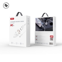 Зарядно за кола XO CC56, Двойно Гнездо USB / Usb-C, Кабел USB - Micro (30W) White