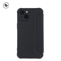 Кожен Калъф Smart Carbon iPhone 16 Black