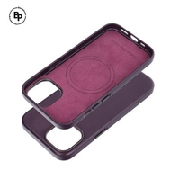 Кожен Mag Кейс iPhone 15 Plus Dark Violet