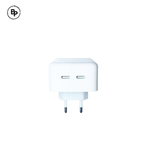 Зарядно Apple, Двойно гнездо USB‑C, Кабел Lightning - Type-C (1m) (35W) White