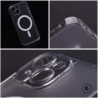 Силиконов Прозрачен Твърд Гръб Frost Magsafe iPhone 15 Pro Max
