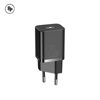(Baseus) Адаптер Гнездо Type-C (20W) Black