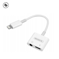Прех
одник Somostel Lightning 2 в 1 (Аудио джак + Зарядно) White
