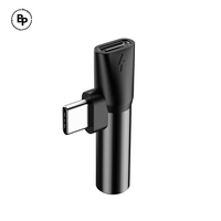 (Baseus) Адаптер L41 USB-C to USB-C - jack 3,5mm Black