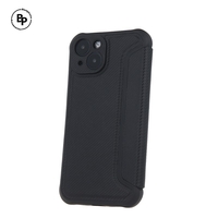 Кожен Калъф Smart Carbon iPhone 16 Black