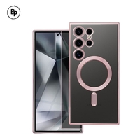 Силиконов Кейс Electro Magsafe Samsung S25 Rose Gold