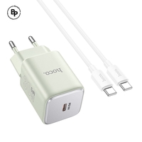 Зарядно HOCO N43 GaN Type-C (30W) Green