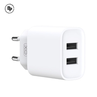 Зарядно XO CE02C, Двойни USB гнезда, USB - Micro (10.5W) (2.1A) White