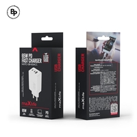 Адаптер Maxlife MXTC-08 Гнезда USB / 2X Type-C (65W) White