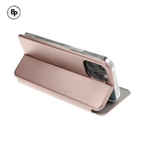 Кожен Калъф Elegance book Samsung A2 Core Rose Gold