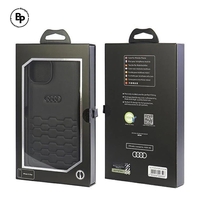 Кожен Кейс Audi iPhone 15 Pro Black