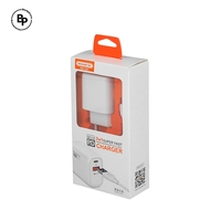 Зарядно Somostel SMS-Q01, Двойно гнездо - QC.3, USB - Lightning (20W) White