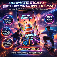 Epic Skateboard Party Video Invite – Join the Ultimate Skate Jam!