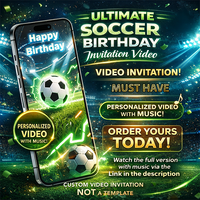Soccer Birthday Video Invitation – Epic Party for Kids & Teens