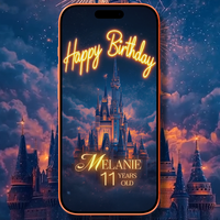Royal Princess Birthday Video Invitation – Custom Digital Party Invite