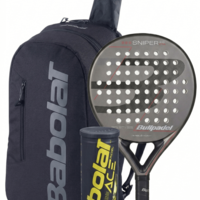 Комплект раница COURT BACKPACK LITE BLACK + Bullpadel Sniper 2.0 Control + топки ACE PADEL