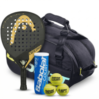 Комплект сак EVO COURT S MULTICOLOR + Head Concord + топки  COURT PADEL X3