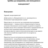 Наводнението и Аз - занимателно ръководство за деца (електронно издание)