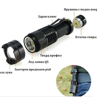 Метално фенерче с LED светлина