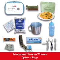 Комплект за евакуация Евакон 72 часа, при земетресения, пожари, войни, бедствия