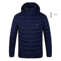 Мъжко яке с 16 нагряващи зони - синьо