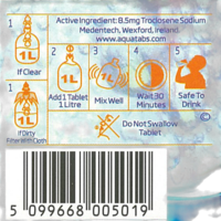 Таблетки за пречистване на вода Aquatabs  50 x 8.5 mg