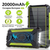 Слънчева акумулаторна батерия / Solar Power Bank 20000 mAh
