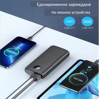 Преносима зарядна батерия 20000 mAh с Лед дисплей