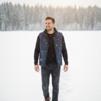 VEST with 15 heating zones - black, size XL