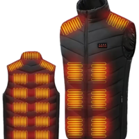 VEST with 15 heating zones - black, size XL