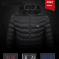 Мъжко яке с 16 нагряващи зони - черно